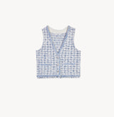 HOUNDSTOOTH V-NECK VEST