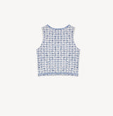 HOUNDSTOOTH V-NECK VEST