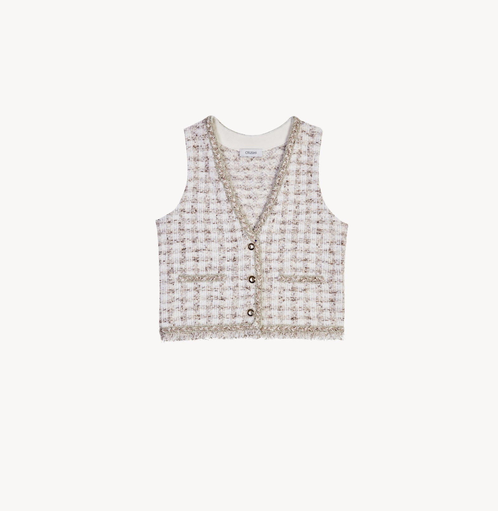 HOUNDSTOOTH SWEATER VEST V-NECK – CRUSH Collection