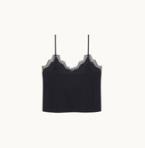 WOOL LACE-TRIMMED CAMISOLE