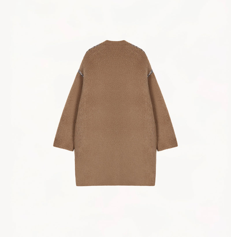 TEDDY BOUCLÉ TRIM COAT