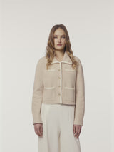 BOUCLÉ LAPEL JACKET