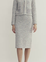 MULTICOLOR TWEED SKIRT
