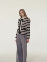METALLIC SHIMMERY WIDE-LEG PANTS
