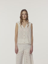 DIAMOND PATTERN CARDIGAN