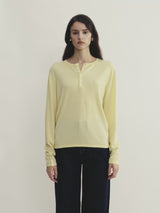 HENLEY NECK TOP