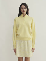WOOL HALF ZIP SWEATER
