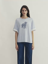 MEN'S DOUBLE-KNIT LAMB T-SHIRT