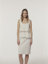 EMBOSSED TEXTURE SKIRT