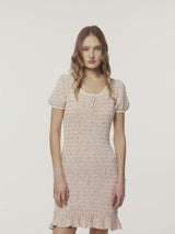 MULTICOLOR SHORT SLEEVE DRESS