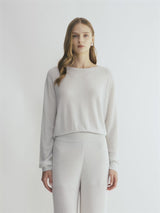 SHIMMER CREWNECK TOP
