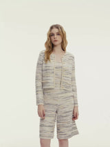 MULTICOLOR GRADIENT CREWNECK JACKET