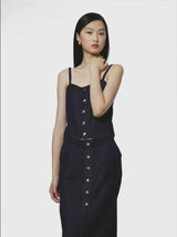 DENIM-LOOK CAMISOLE