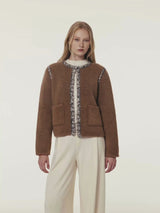 TEDDY BOUCLÉ TRIM JACKET