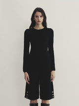 CASHMERE-BLEND LONG-SLEEVE TOP