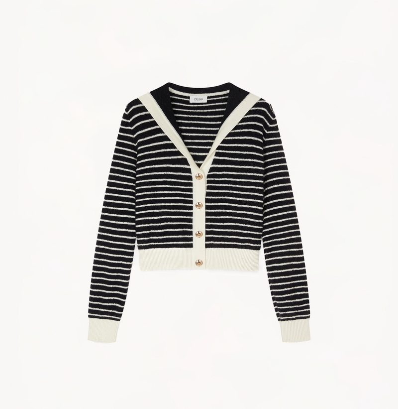 Sailor hot sale collar cardigan