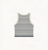 STRIPED U-NECK TANK TOP