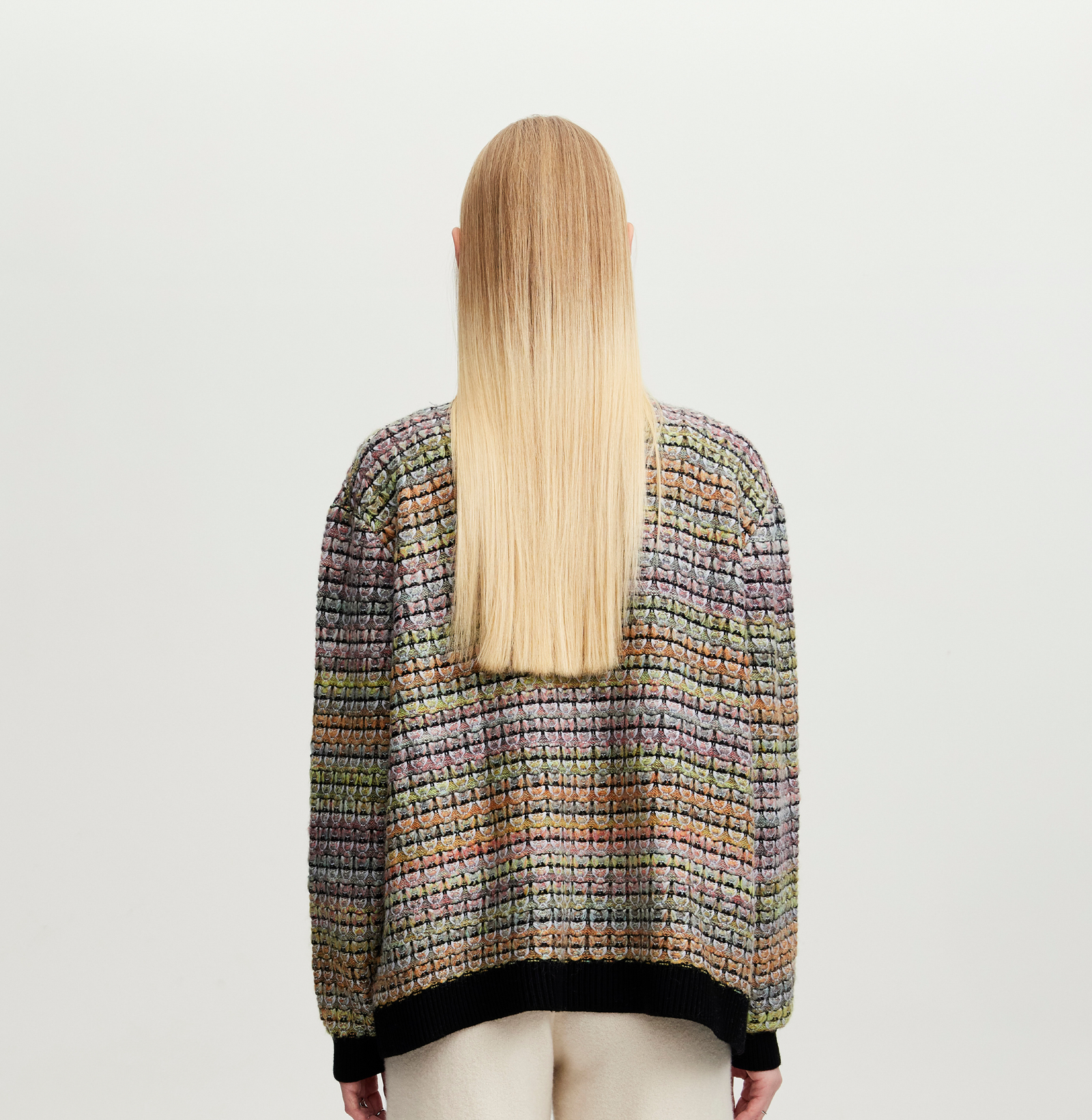 トップス DISCOVERED COCO TWEED KNIT CARDIGAN JKT MULTICOLORED TWEED CARDIGAN – CRUSH Collection