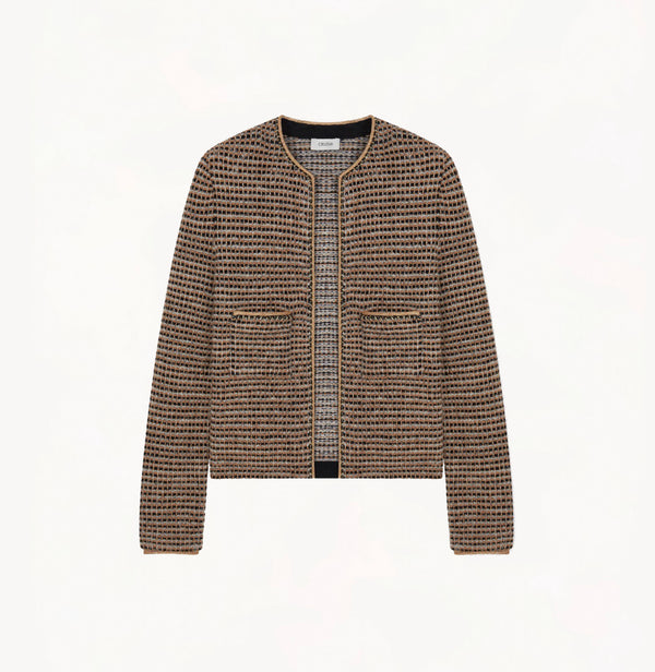 BOUCLÉ TWEED CREWNECK JACKET