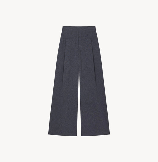 Wide-leg pants for women in Dark grey.