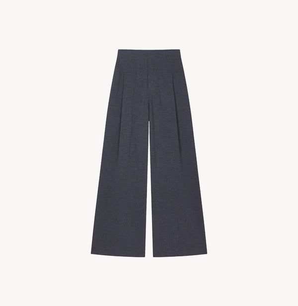 Wide-leg pants for women in Dark grey.