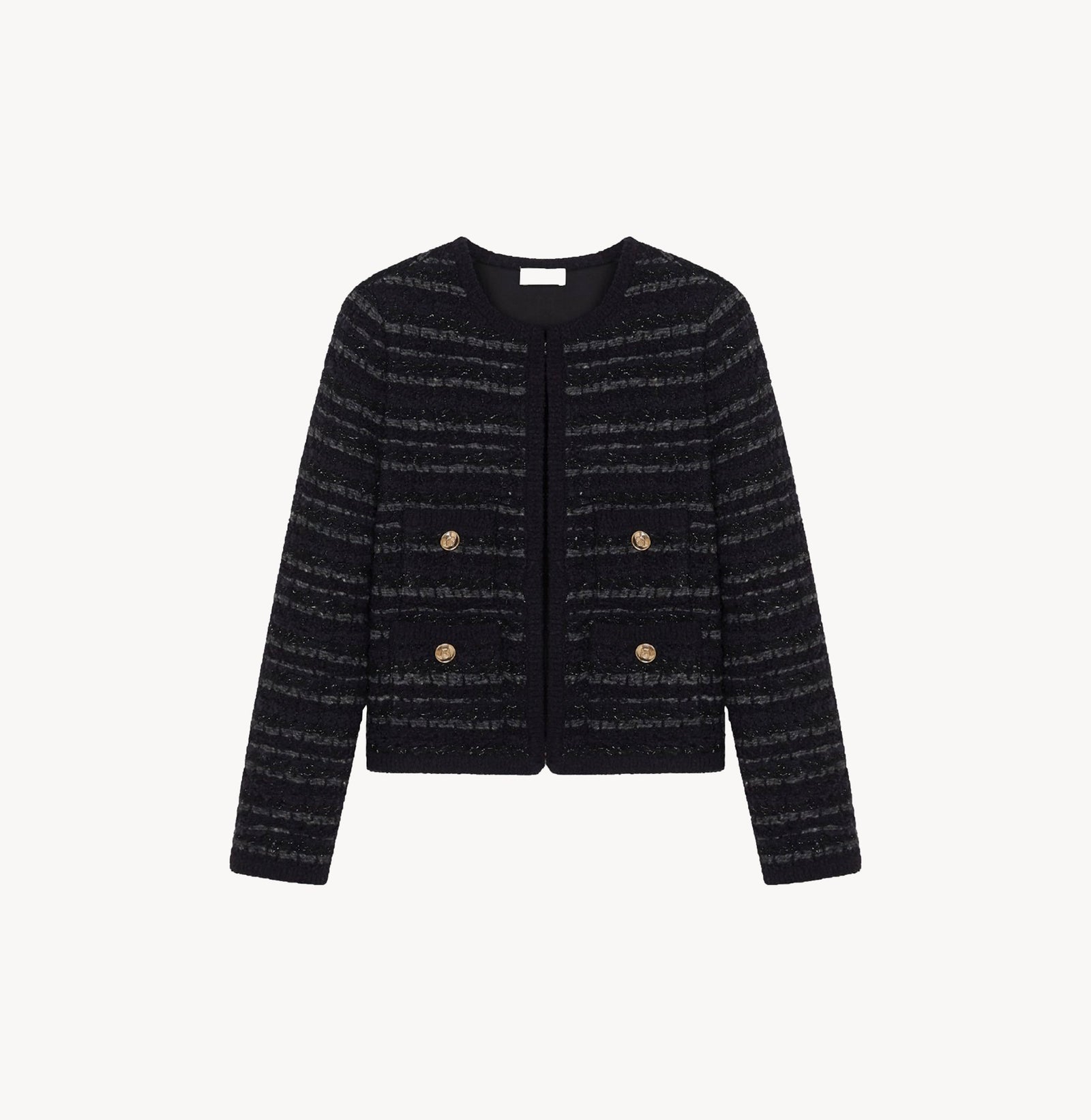 WOMENS STRIPED BOUCLE JACKET CRUSH Collection