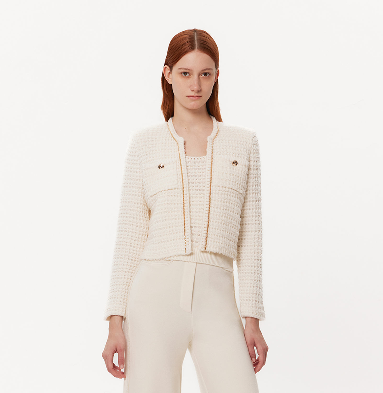 CROPPED BOUCLÉ JACKET WOMENS – CRUSH Collection