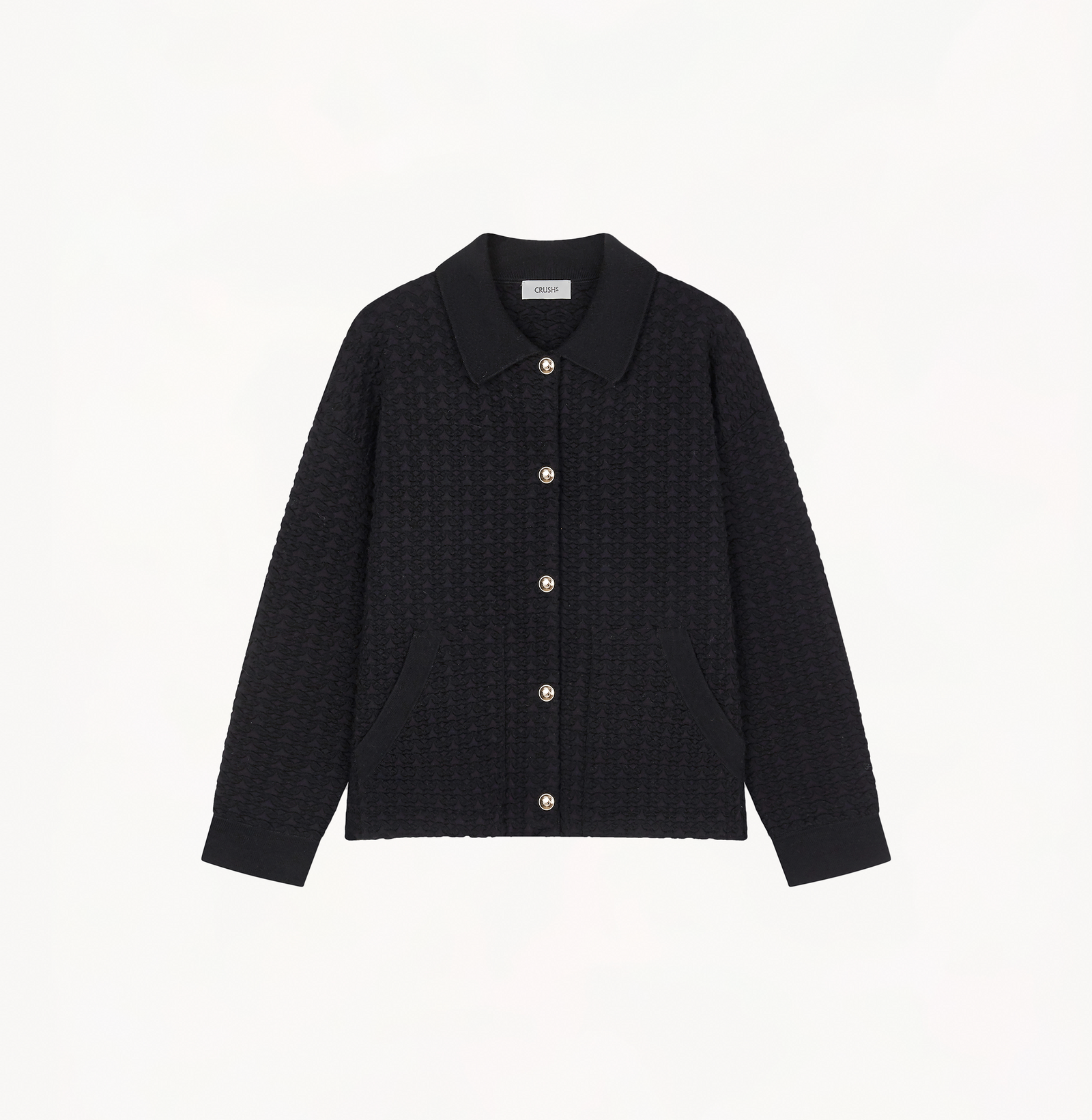 EMBOSSED WOMENS WOOL COAT – CRUSH Collection