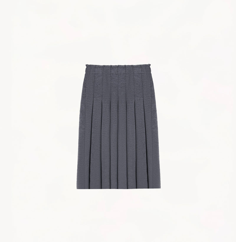 WOOL PLEATED SKIRT