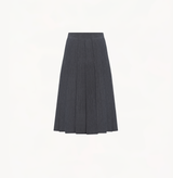 PLEATED WOOL SKIRT