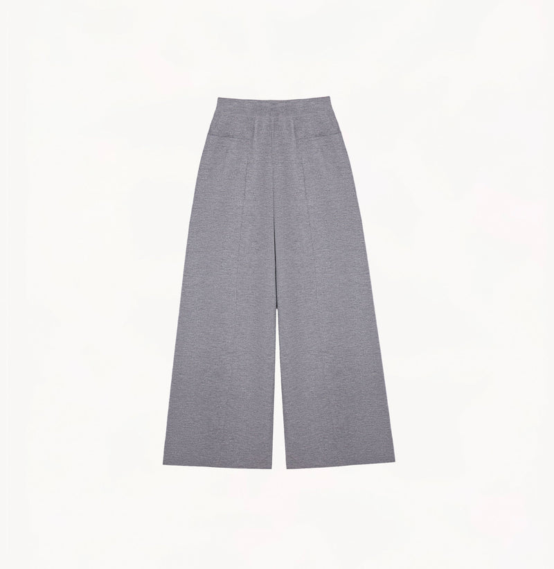 METALLIC SHIMMERY WIDE-LEG PANTS