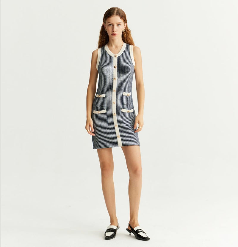 WOOL STRIPE TANK TOP DRESS – CRUSH Collection WOOL STRIPE TANK TOP DRESS – CRUSH Collection