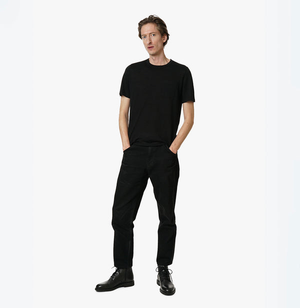 CREW-NECK SHORT SLEEVES CASHMERE TSHIRT-MEN