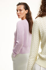 COTTON-BLEND CARDIGAN