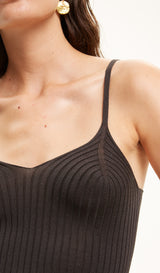 SILK V-NECK RIBBED TANK TOP - CRUSH Wear