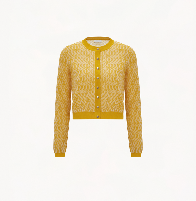 Gold sheer cardigan outlet