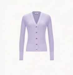 SILK AND CASHMERE CARDIGAN WITH METAL BUTTONS - CRUSH Wear