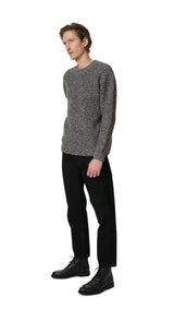 PLY-KNIT CREW-NECK CASHMERE SWEATER