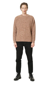 PLY-KNIT CREW-NECK CASHMERE SWEATER