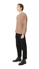 PLY-KNIT CREW-NECK CASHMERE SWEATER