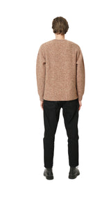 PLY-KNIT CREW-NECK CASHMERE SWEATER