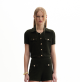 BOUCLÉ SHORT-SLEEVED JACKET