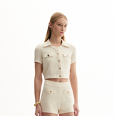 BOUCLÉ SHORT-SLEEVED JACKET