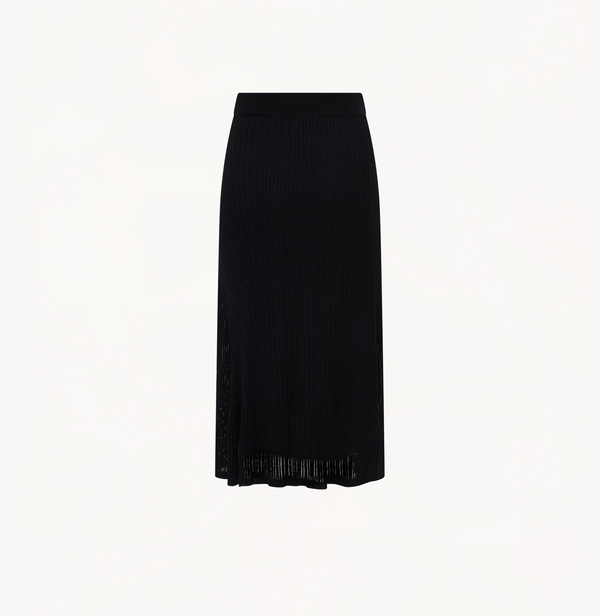Fishtail skirt in black