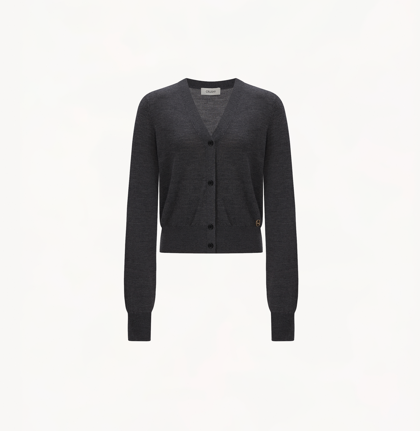 V-NECK CROPPED CASHMERE CARDIGAN – CRUSH Collection