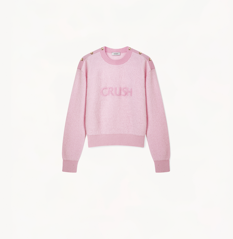 Pink Gucci Crop Top Sweatshirt GUCCI Cotton Jersey Sweatshirt With