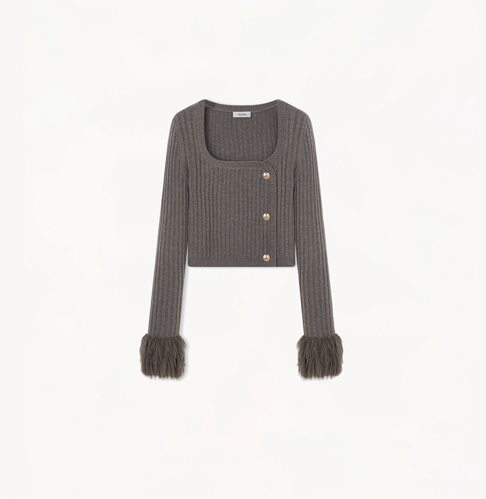 ASYMMETRIC CASHMERE-BLEND FRINGED SWEATER – CRUSH Collection