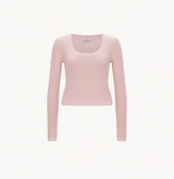 SILK CASHMERE CABLE-KNIT U-NECK SWEATER