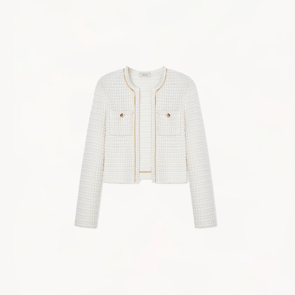 CROPPED BOUCLÉ JACKET - WOMENS – CRUSH Collection