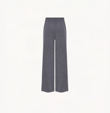 Wool lounge pants in dark grey.